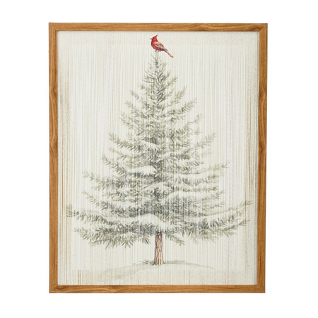 Muurdeco boom fsc l50b2.8h70cm wit
