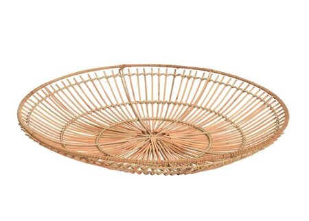 Muurdeco rotan d65h10cm naturel