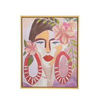 Muurdecoratie viktoria l40b50h3.5cm