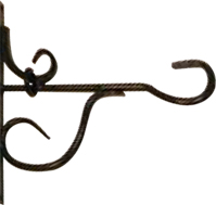 Muurhaak h24.5b25cm zwart - afbeelding 2