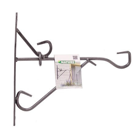 Muurhaak h24.5b25cm zwart - afbeelding 1