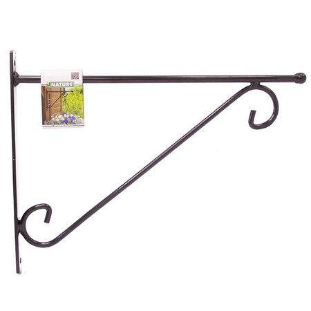 Muurhaak knop zwart h31b39cm - afbeelding 1
