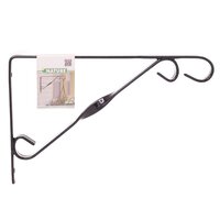 Muurhaak zwart h18.5b30cm