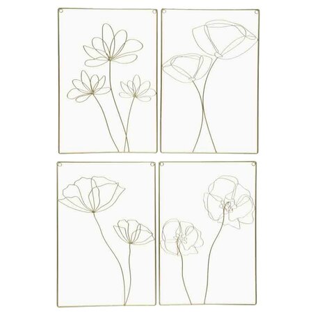 Muurhanger met.l0.5b38h58cm goud a4