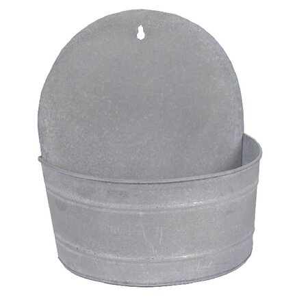 Muurhanger oud zink l22b14h24cm
