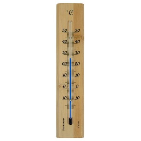 Muurthermometer bamboe h19b4l1cm