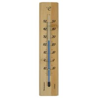 Muurthermometer bamboe h19b4l1cm