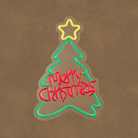 Neon kerstboom 100l ip44 l27.5b40cm mlt
