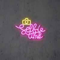 Neonlight selfie l35b1.5h24cm multi