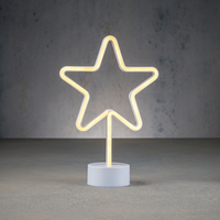 Neonlight ster bo l20b8.5h29.5cm gl