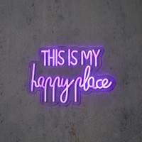 Neonlight tekst l40b1.5h28cm l.roze