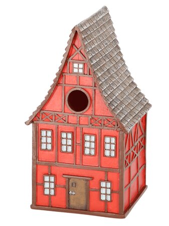Nestkast vakwerkhuis rood