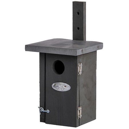 Nestkast winterkoning grijs Dia14 MM H25 CM