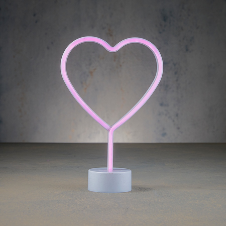 Nnlight hart bo l20b8.5h29.5cm roze