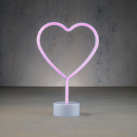 Nnlight hart bo l20b8.5h29.5cm roze