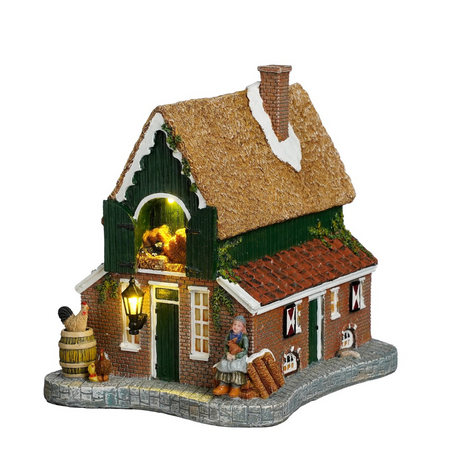 Old dutch farmhouse battery operated - l18xb13,5xh16,5cm - afbeelding 1
