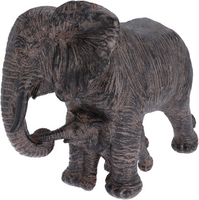 OLIFANT MET BABY 28CM 2ASS
