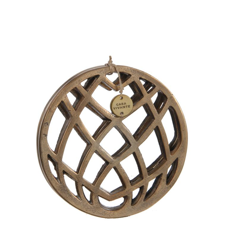 Onderzetter badia d15cm d.goud