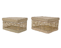 Opbergmand zeegras l18b28h14cm ntrl