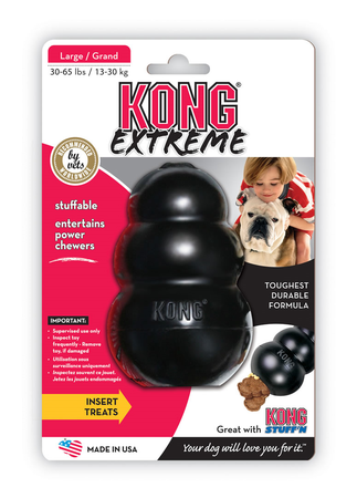 Origineel rubber kong x.large zwart