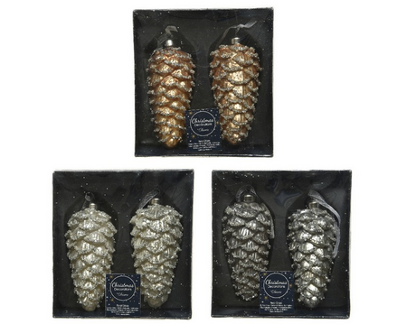 Orn.dennenappel glas d5h12 frost a3