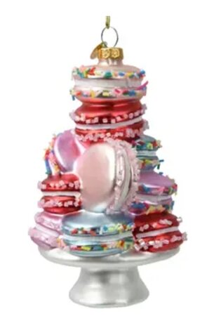 Orn.glas cake l8b8h13.5cm multi