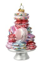 Orn.glas cake l8b8h13.5cm multi
