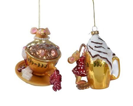 Orn.glas cup l8.2b10.5h11.1cm a2