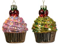 Orn.glas cupcakes l7b7h10cm a2
