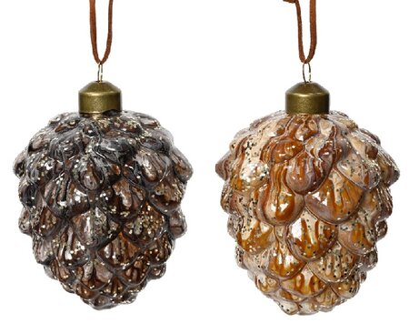 Orn.glas denappel l8b8h10cm a2