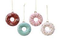 Orn.glas donut l2.50b8h8.5cm mlt a4