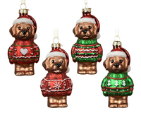 Orn.glas hond l5.70b4.30h12.10cm a4