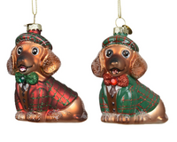 Orn.glas hond l8b4.50h8cm a2