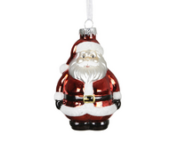 Orn.glas kerstman l7b6.2h12cm rood