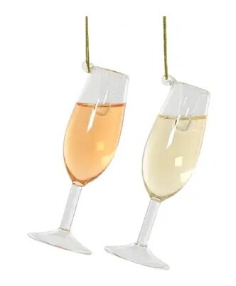 Orn.glas wijnglas l4b3.5h12.2cm per stuk