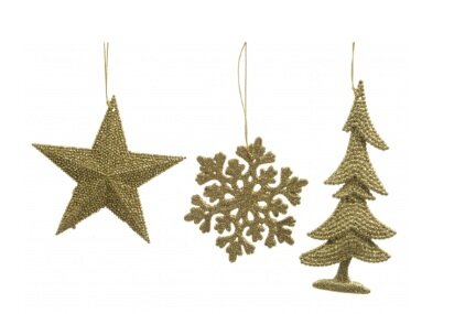 Orn.plc kerstfiguur l10cm gd per stuk