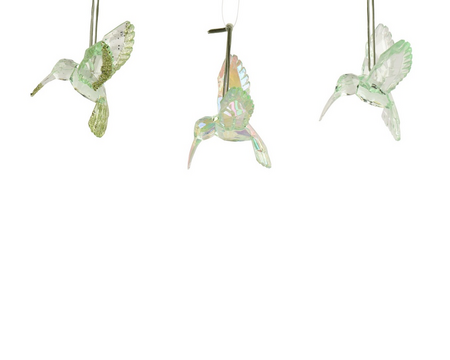 Orn.plc kolibrie l9.5b7.1h9cm l.groen a3