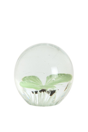 Ornament butterfly glas l8b8h8cm groen