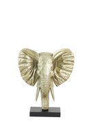 Ornament elephant l30b15h35.5 goud