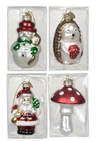 Ornament glas b5h7cm per stuk