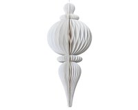 Ornament papier d34h80cm wit