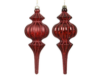 Ornament plastic l7b7h17cm ossenbloed a2