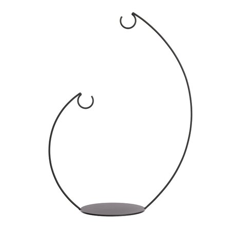 Ornament standrd l35b16h48cm zwart