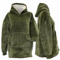 Oversized kids hoodie deep green