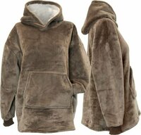 Oversized kids hoodie taupe