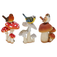 Paddenstoel m/vogel h14.5 mlti a3