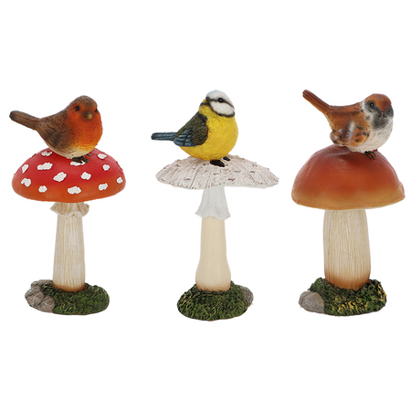 Paddenstoel met vogel h21.9 mlti a3