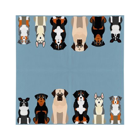 Papieren servetten honden 33x33cm