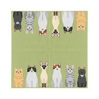 Papieren servetten katten 33x33cm