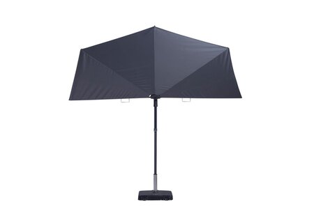 Parasol sun wave l270b150cm grijs